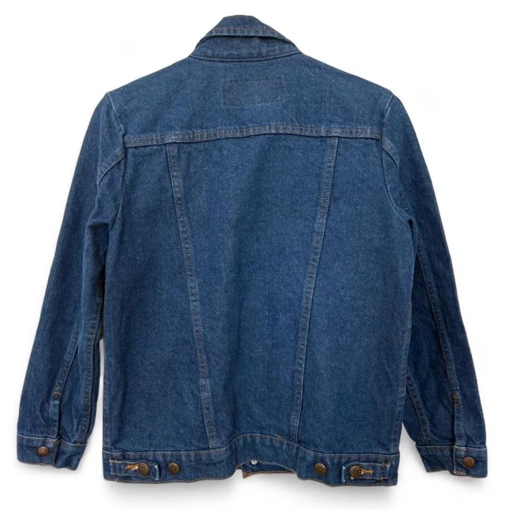 Boys Wrangler Cowboy Cut Unlined Denim Jacket Large Western Ranch Outerwear‎